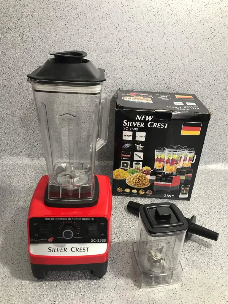 Silver Crest SC-1589 Blender & Grinder – 4500W Heavy Duty Kitchen Machine |