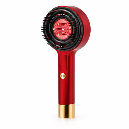 Magnetic Oil Dispensing Massage Comb with Red Light Therapy
