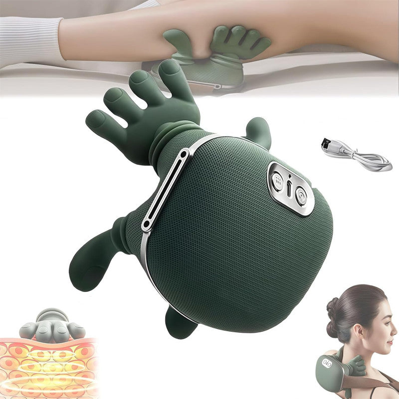 Rechargeable Neck & Shoulder Massager with Heat – Deep Kneading & 3 Massage Modes