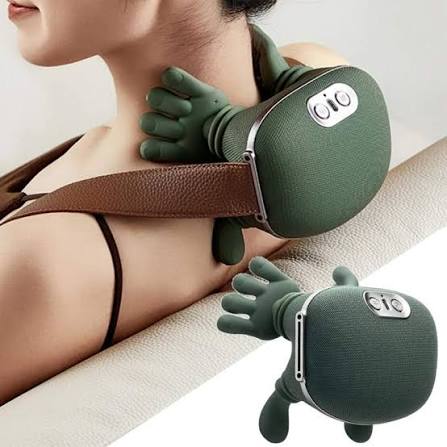 Rechargeable Neck & Shoulder Massager with Heat – Deep Kneading & 3 Massage Modes